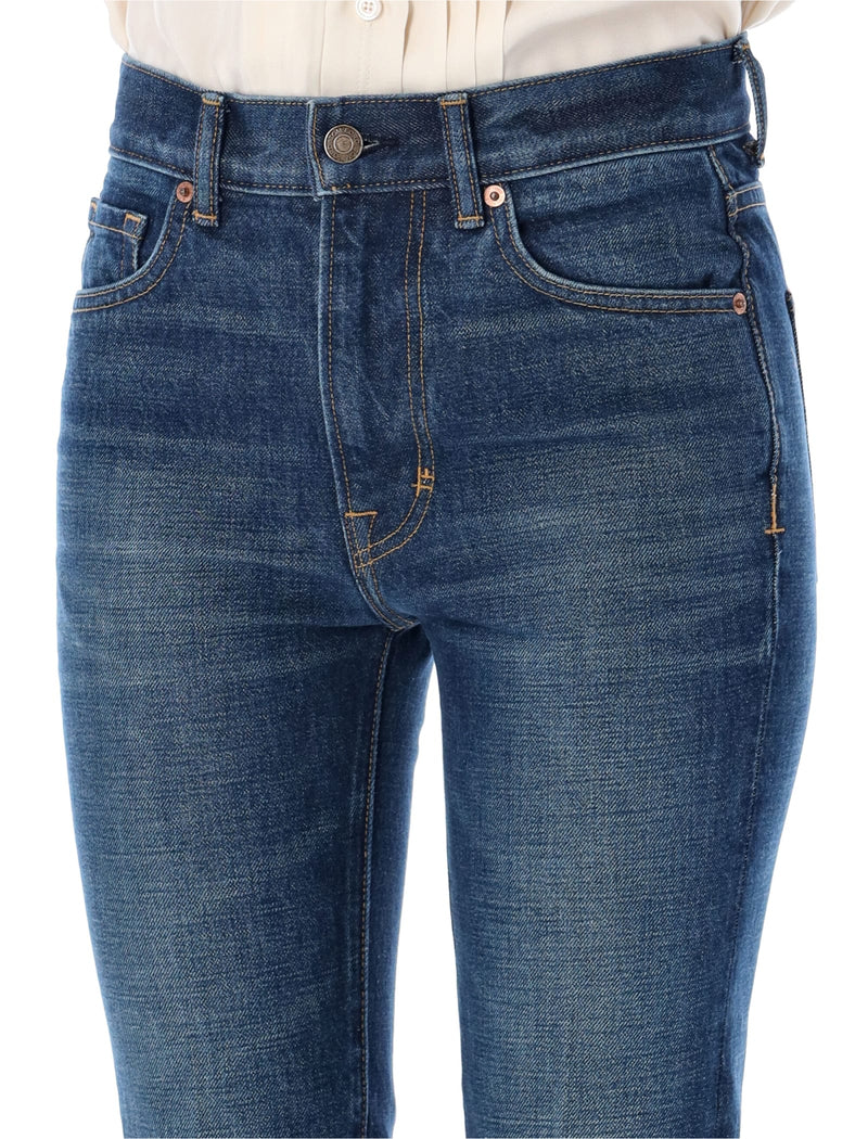 Tom Ford Stone Washed Denim Flared Jeans - Women
