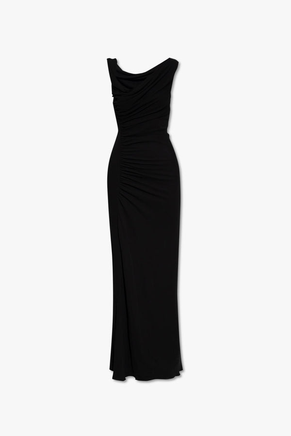 Saint Laurent Draped Long Dress - Women