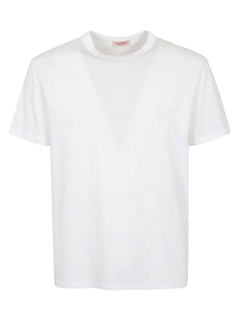 Valentino T-shirt Flowers Embroideries - Men