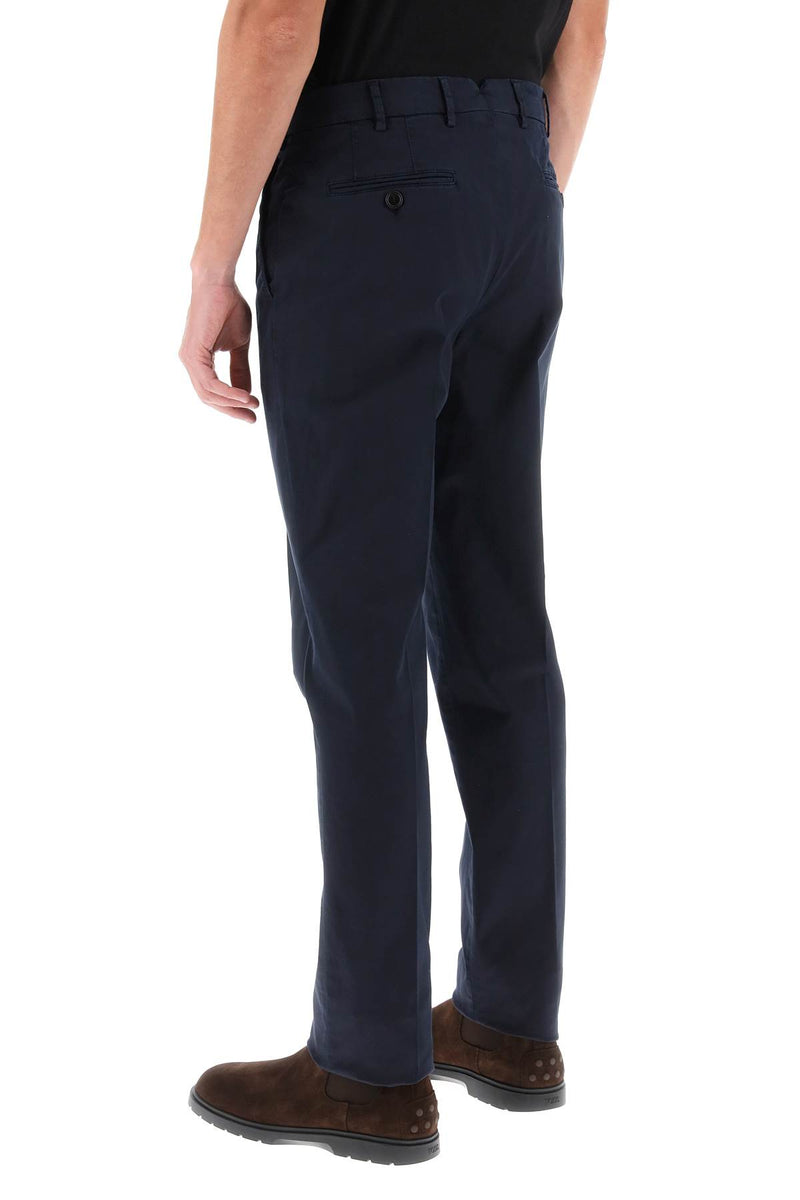 Brunello Cucinelli Italian Fit Cotton Gabardine Trousers - Men