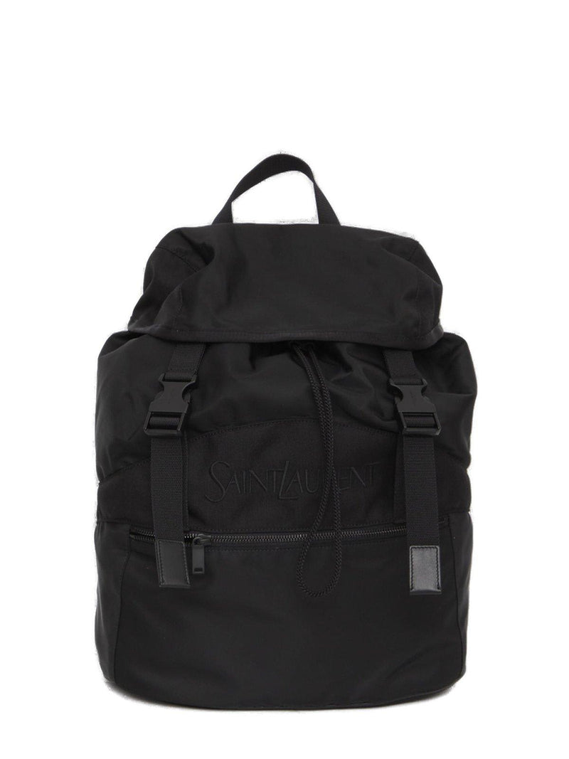 Saint Laurent Logo Embroidered Buckle Fastening Backpack - Men