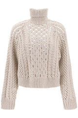 Brunello Cucinelli dazzling Irish Cables Turtleneck Sweater - Women