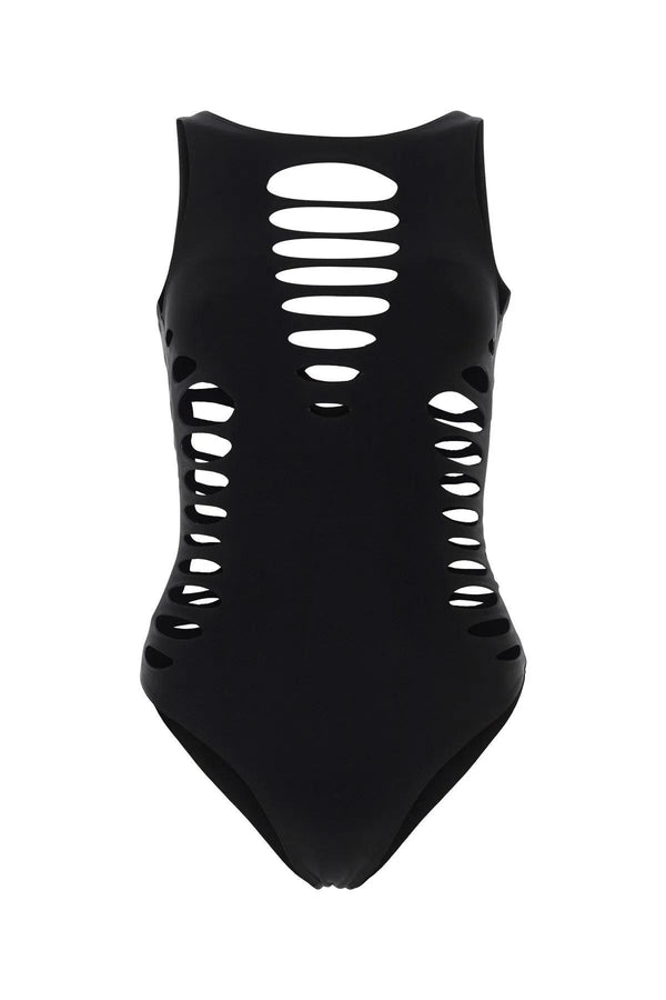 Versace Black Stretch Nylon Swimsuit - Women - Piano Luigi