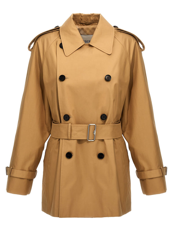 Burberry Double-breasted Short Trench Coat - Women