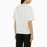 Burberry White\/blue Cotton T-shirt With Logo - Women