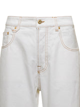 Jacquemus White la De Nîmes Oversize Jeans In Cotton Woman - Women