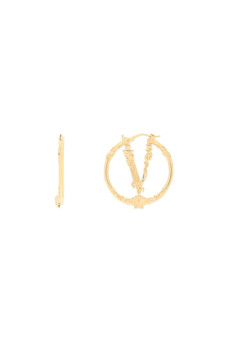 Versace Virtus Hoop Earrings - Women