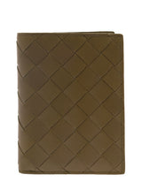 Bottega Veneta Beige Bi-fold Card-holder With Intreccio Motif In Leather Woman - Men