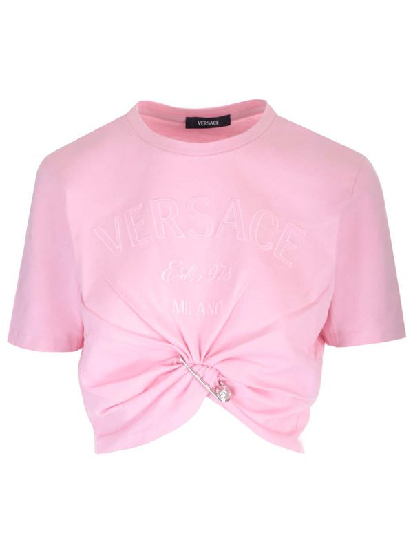 Versace Safety Pin Detail T-shirt - Women