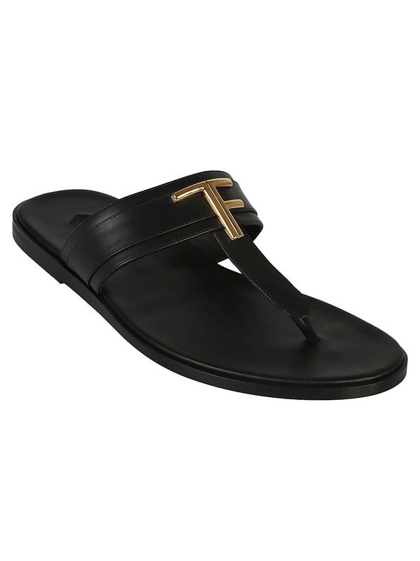 Tom Ford Logo Thong Sliders - Men - Piano Luigi