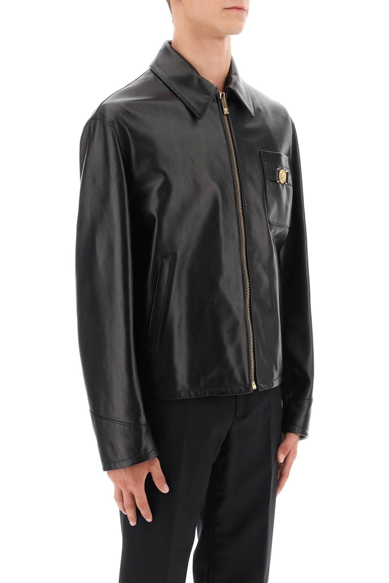 Versace Leather Blouse Jacket - Men