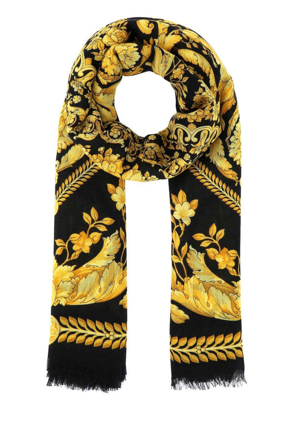 Versace Baroque Pattern Knitted Scarf - Women