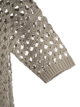 Brunello Cucinelli Jute And Cotton Mesh Cardigan - Women