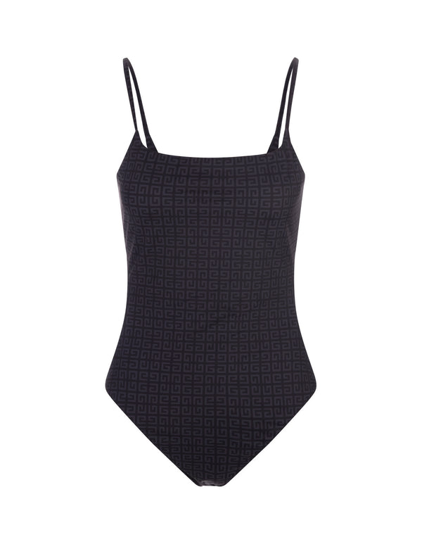 Givenchy Black One Piece Swimsuit In 4g Recycled Nylon - Women