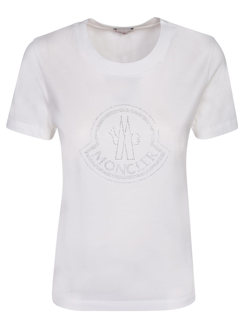 Moncler Logo Print T-shirt White - Women - Piano Luigi