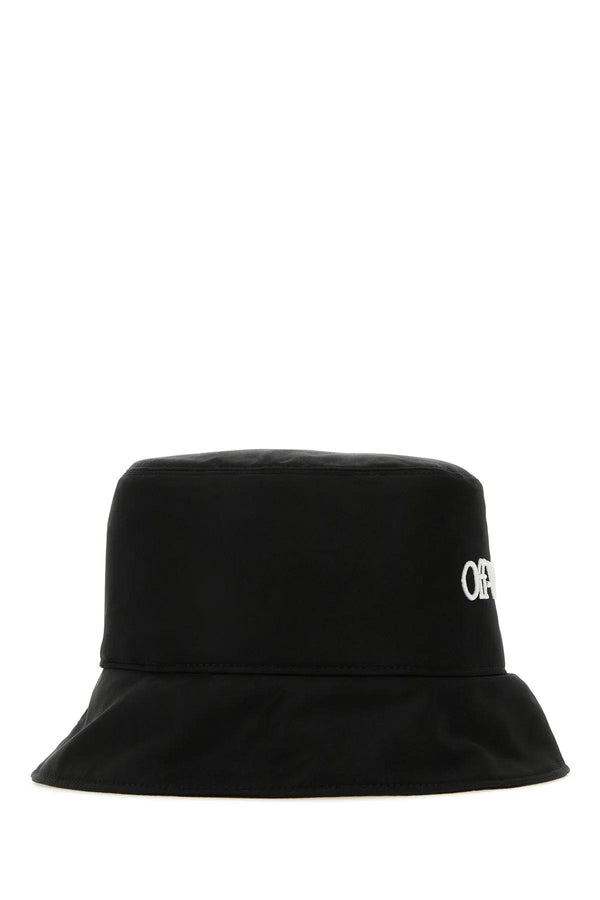 Off-White Black Polyester Bucket Hat - Women