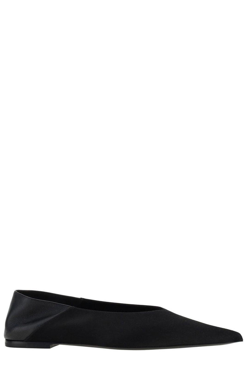 Saint Laurent Nour Pointed Toe Slippers - Women