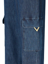 Valentino Garavani Wide-leg Cargo Jeans - Women