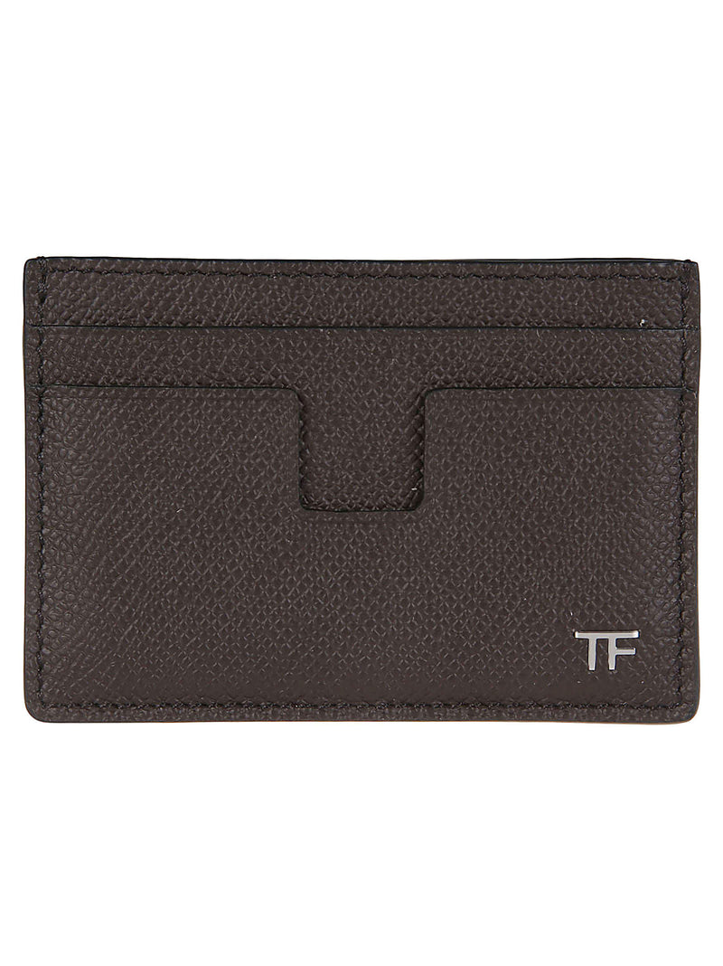 Tom Ford Logo Plaque Classic Credit Card Holder - Men