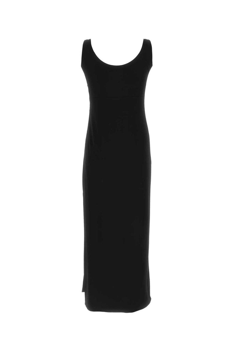 Versace Medusa Plaque Scoop Back Midi Dress - Women