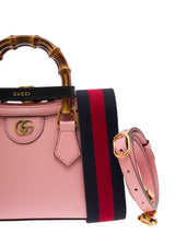 Gucci diana Mini Pink Shopping Bag With Bamboo Handles And Double G Detail In Leather Woman - Women