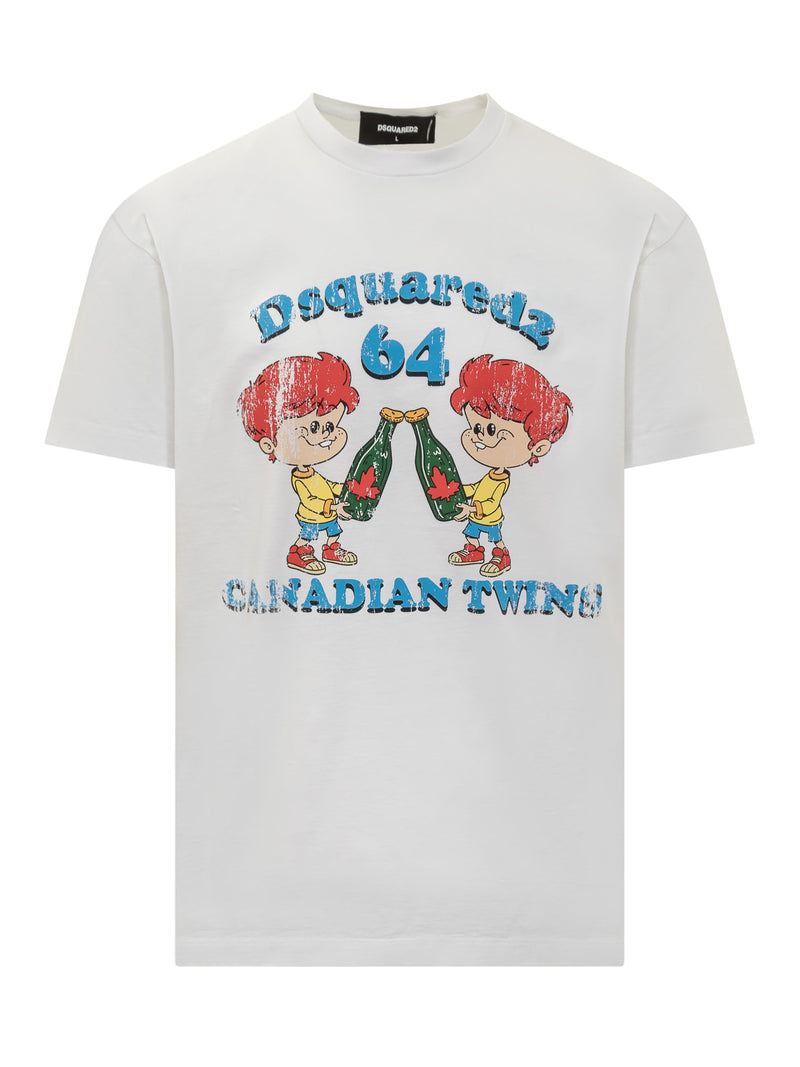 Dsquared2 Canadian Twins Print T-shirt - Men