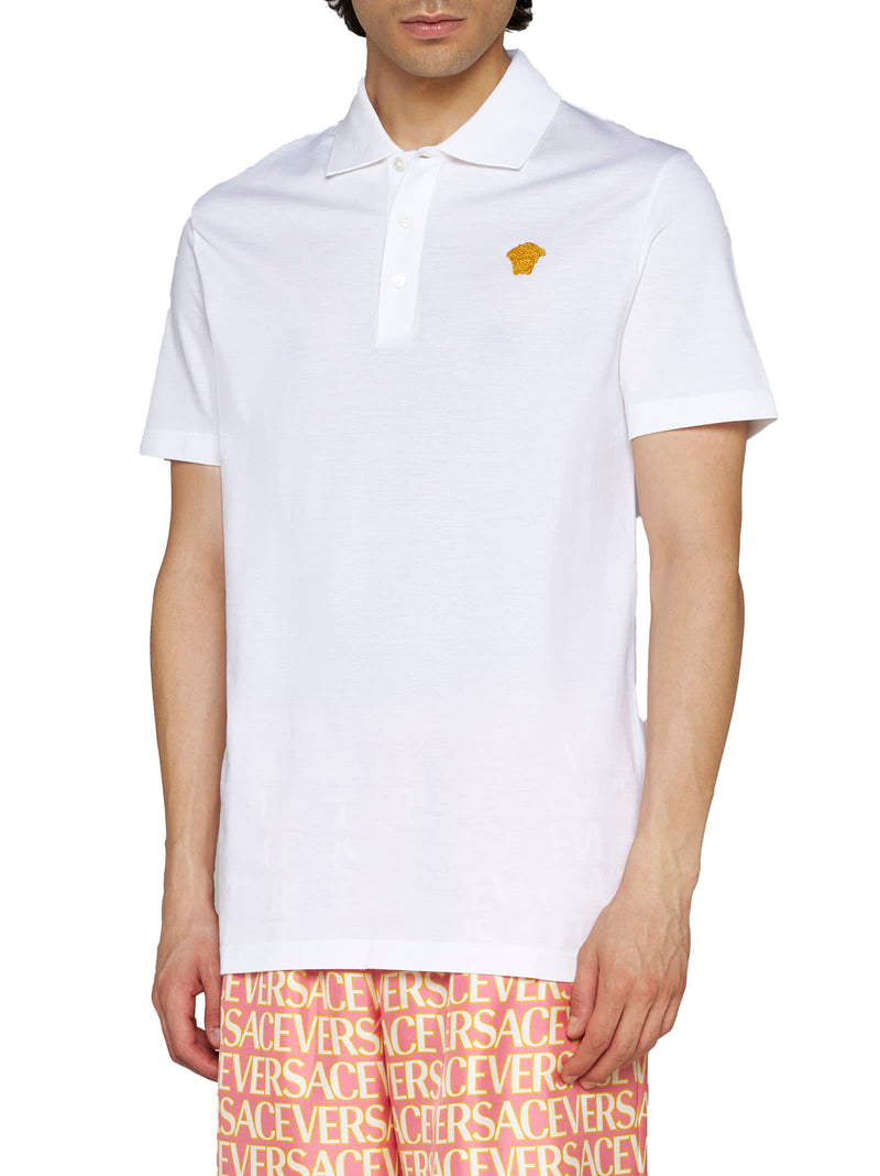 Versace Cotton Piquet Polo - Men