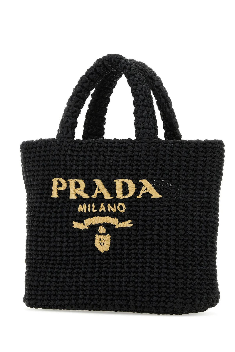 Prada Black Straw Handbag - Women