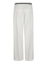 Brunello Cucinelli Elastic Stripe Waist Wide Leg Trousers - Women