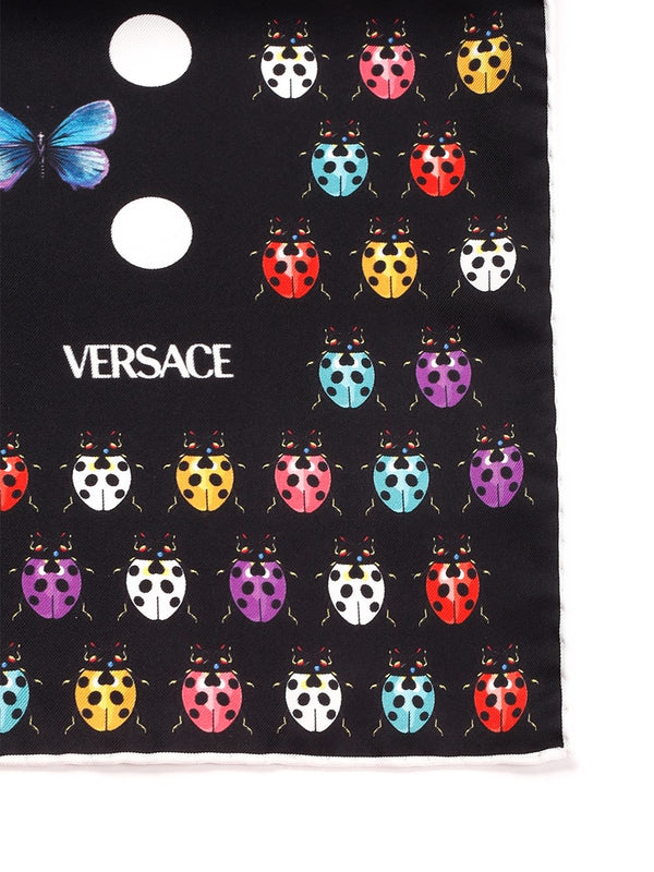 Versace Foulard With Polka Dots And Insects - Women