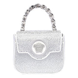 Versace Mini La Medusa Logo Strass Crossbody Bag - Women