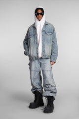 Balenciaga Denim Jackets In Blue Cotton - Men