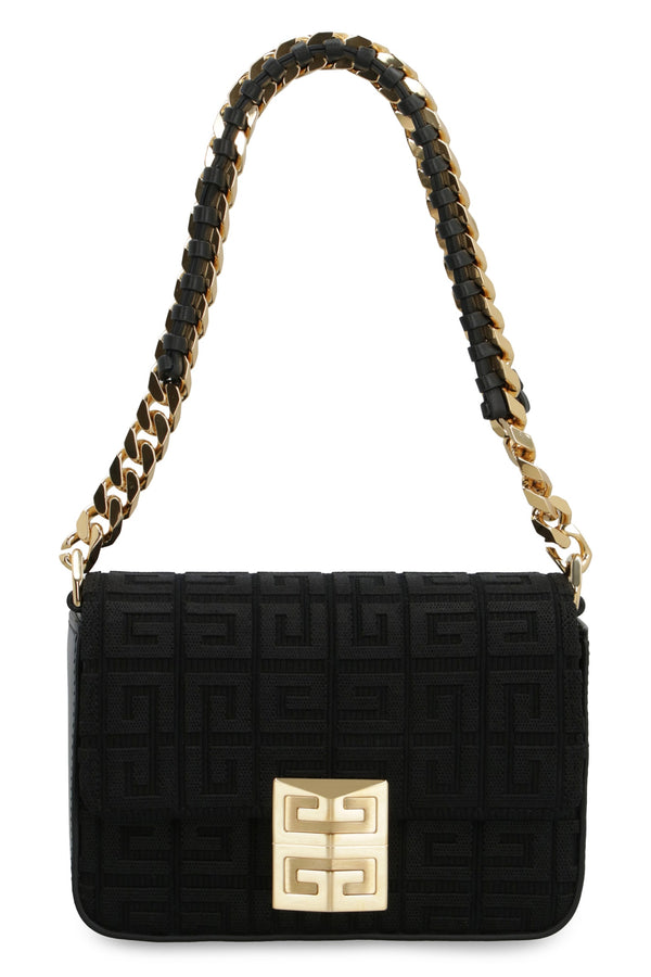 Givenchy Black Small Model 4g Bag With 4g Embroidery And Chain - Women