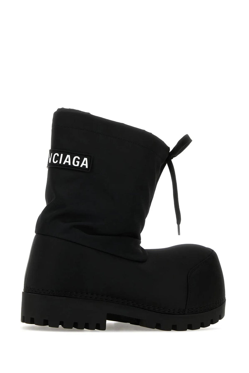 Balenciaga Black Nylon Alaska Ankle Boots - Men