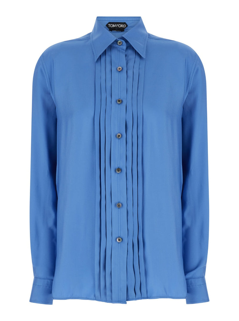 Tom Ford Fluid Viscose Silk Twill Shirt - Women