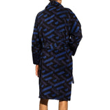 Versace Logo Cotton Bathrobe - Men - Piano Luigi