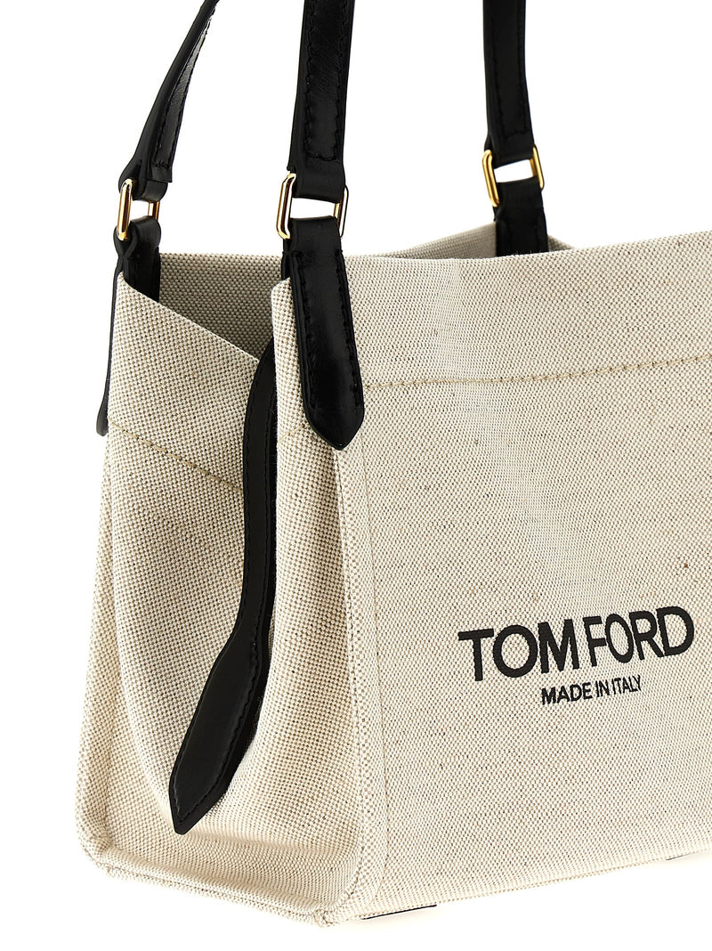 Tom Ford Logo Canvas Handbag - Women