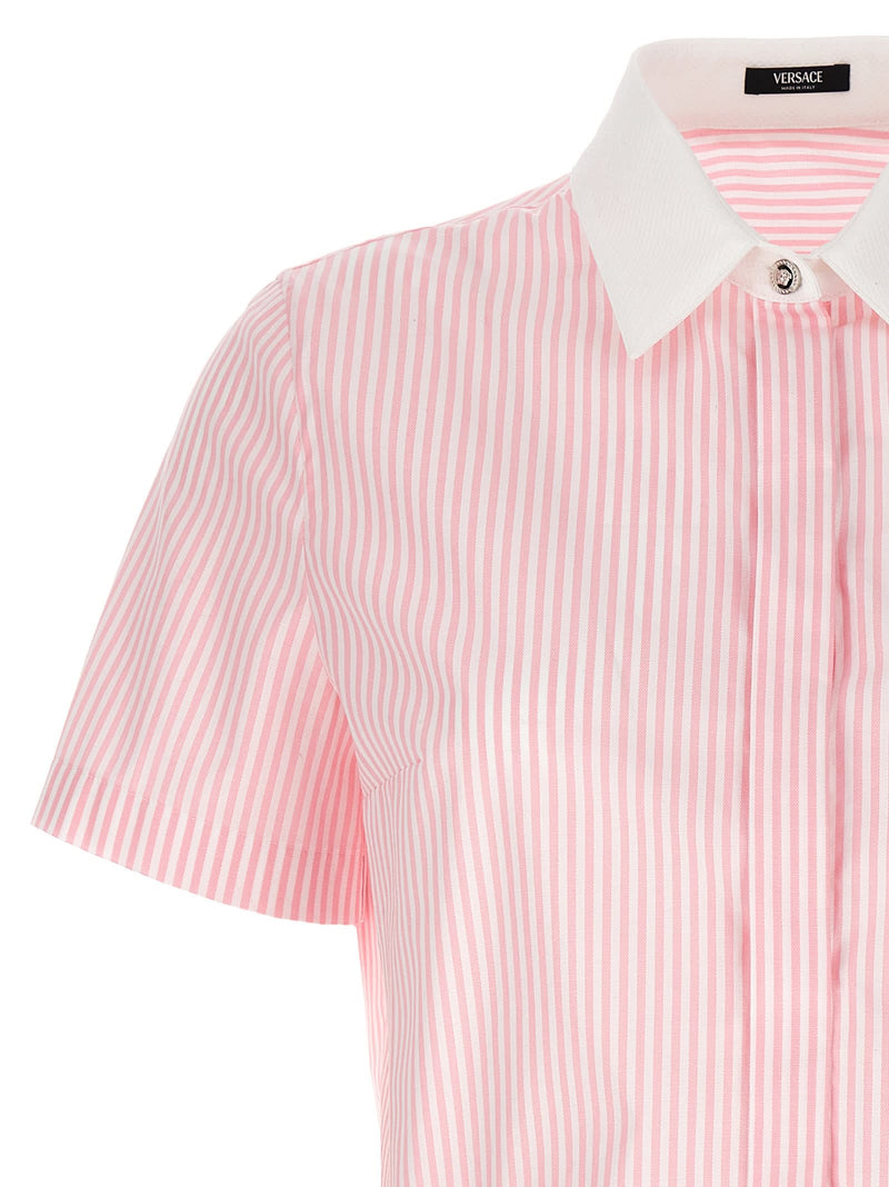 Versace Striped Cropped Shirt - Women