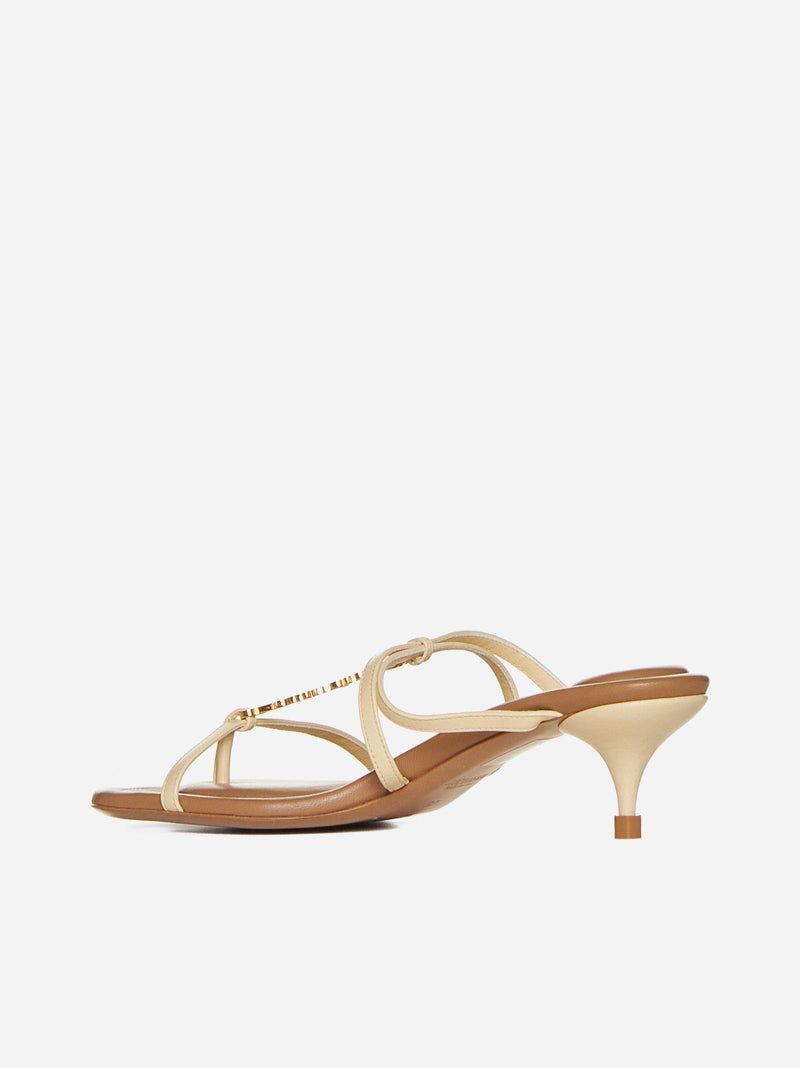 Jacquemus Pralu Leather Sandals - Women