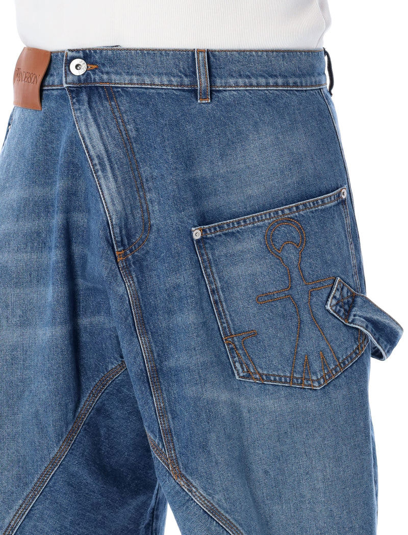 J.W. Anderson Twisted Workwear Denim Shorts - Men