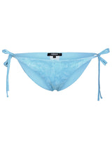 Versace barocco Light Blue Polyester Blend Bikini Bottoms - Women