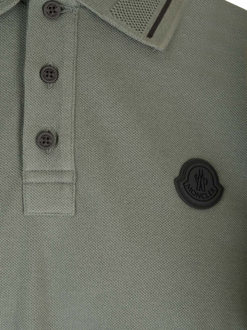 Moncler Piquet Cotton Polo Shirt - Men