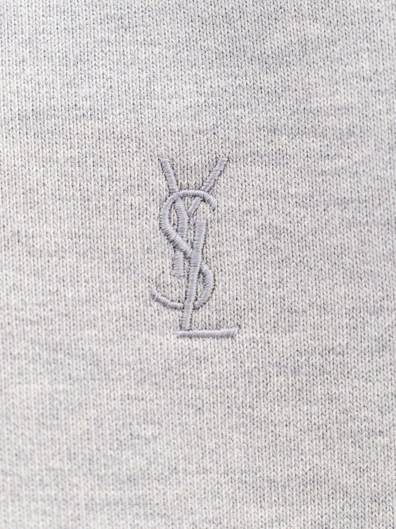 Saint Laurent Cassandre Logo Embroidered Hoodie - Men