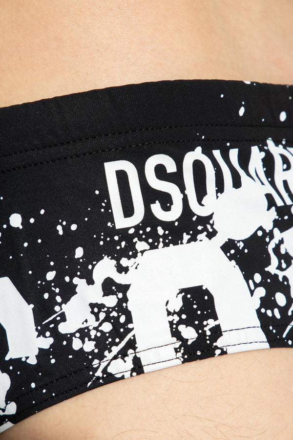 Dsquared2 Swimming Briefs With Logo - Men