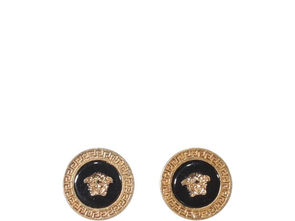 Versace Medusa Enameled Stud Earrings - Women - Piano Luigi