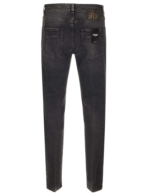 Fendi Regular Fit Straight Leg Jeans - Men