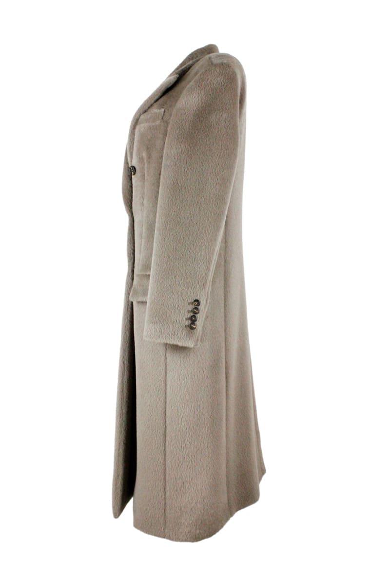 Brunello Cucinelli Long Coat In Alpaca - Women - Piano Luigi