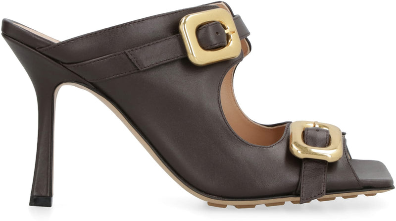 Bottega Veneta Mule Stretch Buckle Sandals - Women