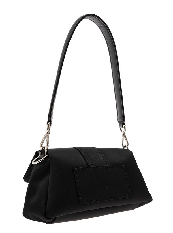 Jacquemus le Petit Bambimou Black Shoulder Bag With Metal Logo Lettering In Nylon Man - Women - Piano Luigi