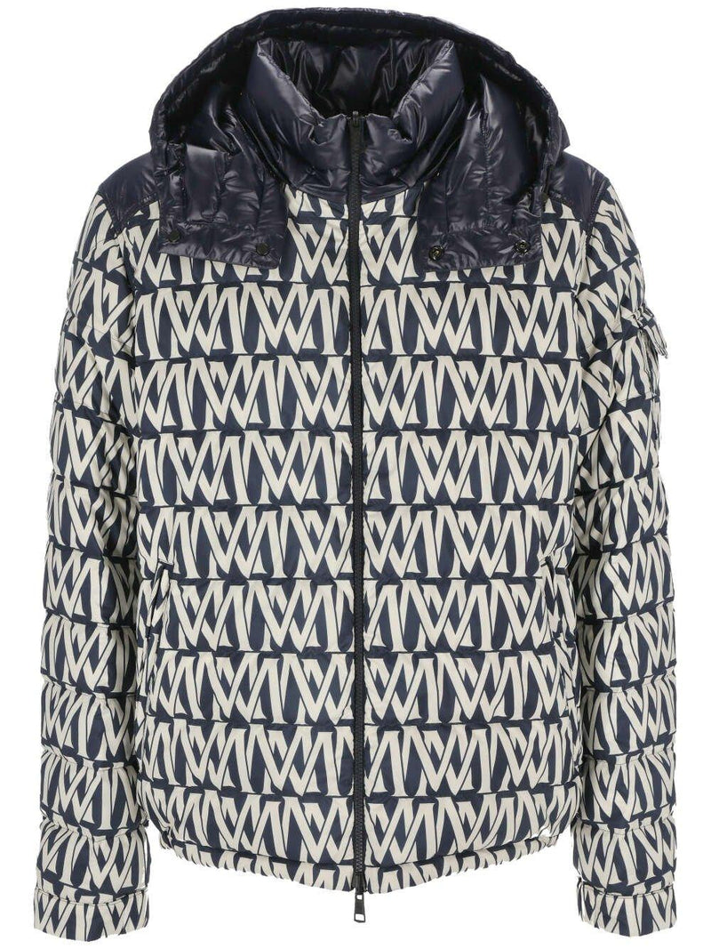 Moncler All-over Logo Printed Puffer Jacket - Men